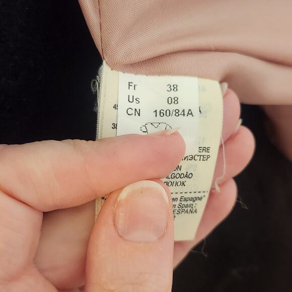 ALAIN MANOUKIAN Vintage Pink and Brown Wool Blazer, Size 8 - Picture 13 of 16